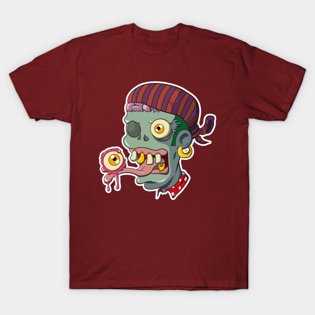 Zombie Pirate T-Shirt by ThKhrisGian